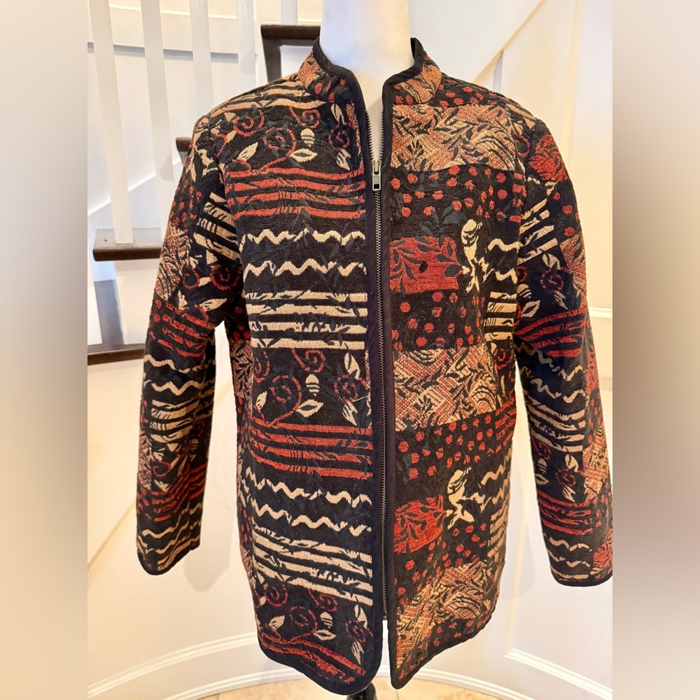 Boho Tapestry Jacket, Size L - Picture 5 of 12